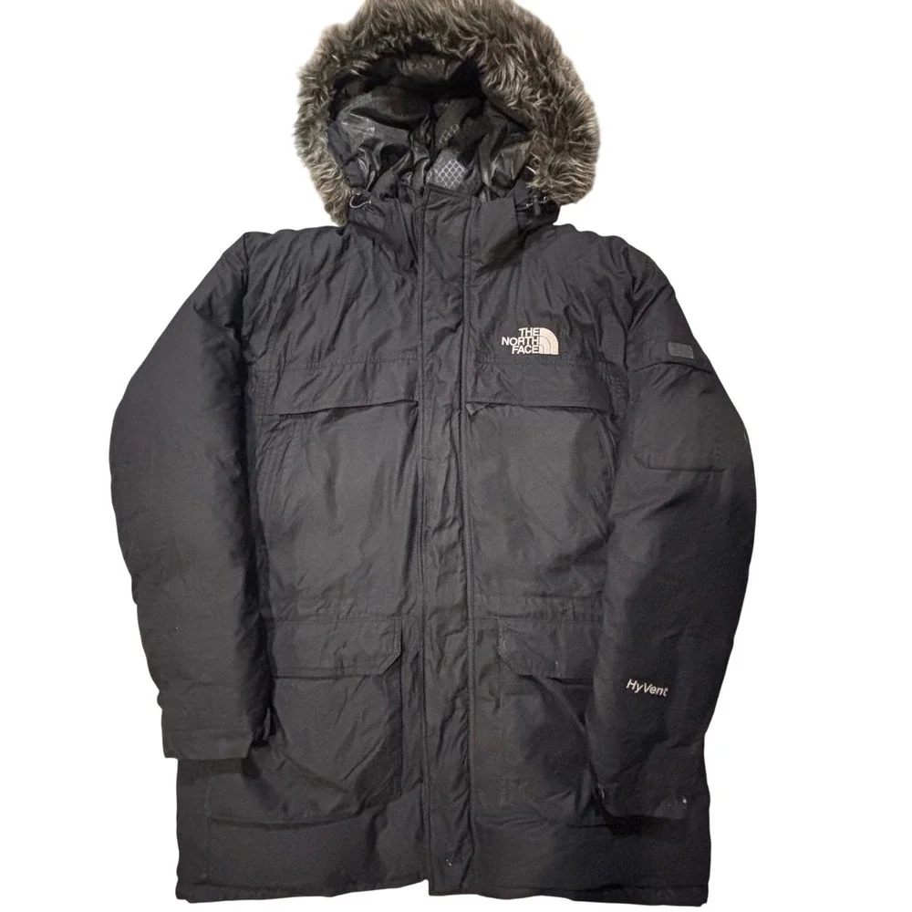 Vintage 2000s The North Face McMurdo Parka XL Goose Down HyVent Fur Hood
